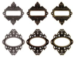 TH; Idea-Ology 2.5" Ornate Plates With Long Fasteners