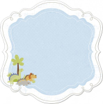 LYB; babysaurus - Decorative Edge Cardstock with thermography