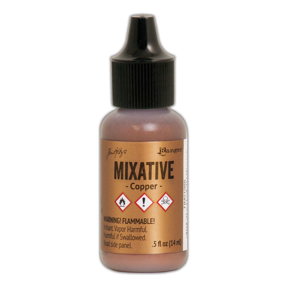 Copper Acetate Ink Alcohol Ink Mixative; Copper 0.5 fl oz - Scrappiness AS